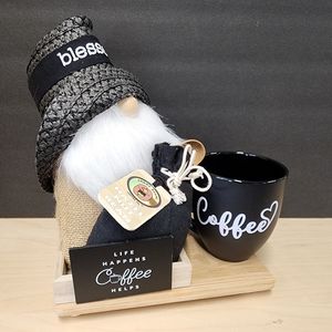 Life Happens Coffee Helps Gnome****Handmade***